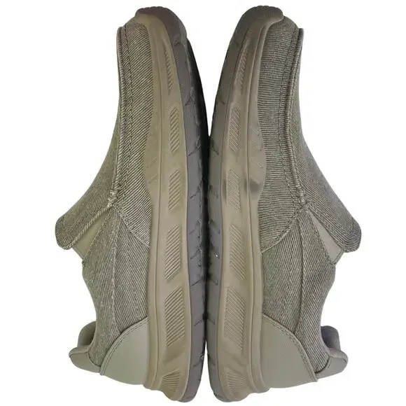 Skechers Mens Relaxed Fit Cohagen Vierra Sneaker Cooled Comfort Slip On Taupe S9 - Picture 7 of 12